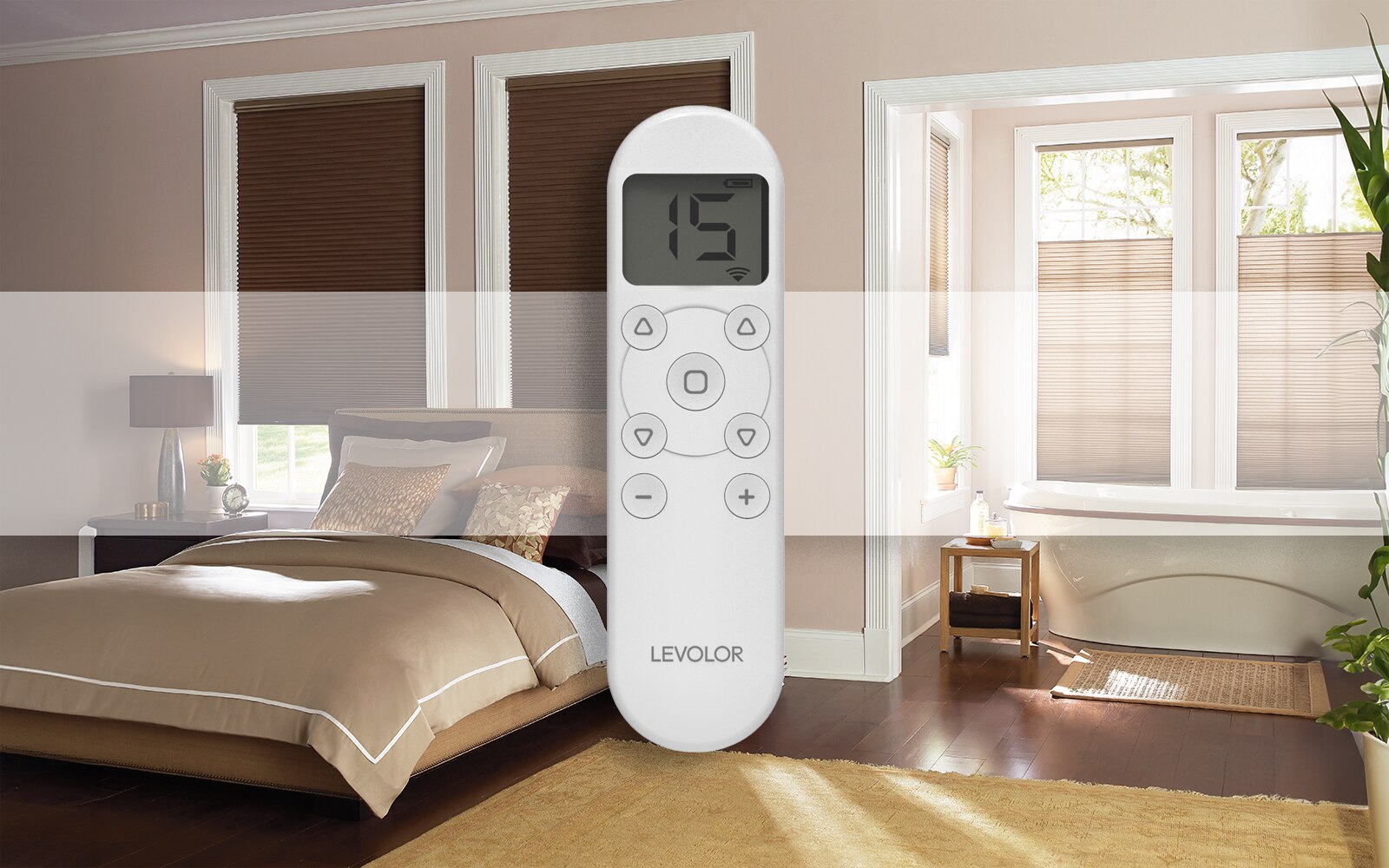 Levolor: InMotion 15 Channel Top Down Bottom Up and Day Night Remote